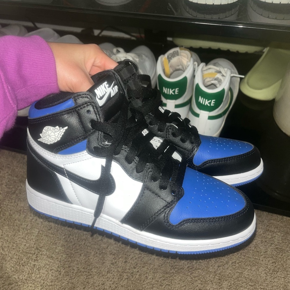 Nike Air Jordan 1 High Black Blue White Sneakers